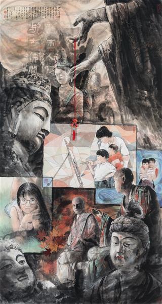 董學武 紅塵緣 180×95cm 1998