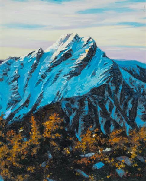 羅陳惠  玉山初雪 60.6╳72.7cm 2004